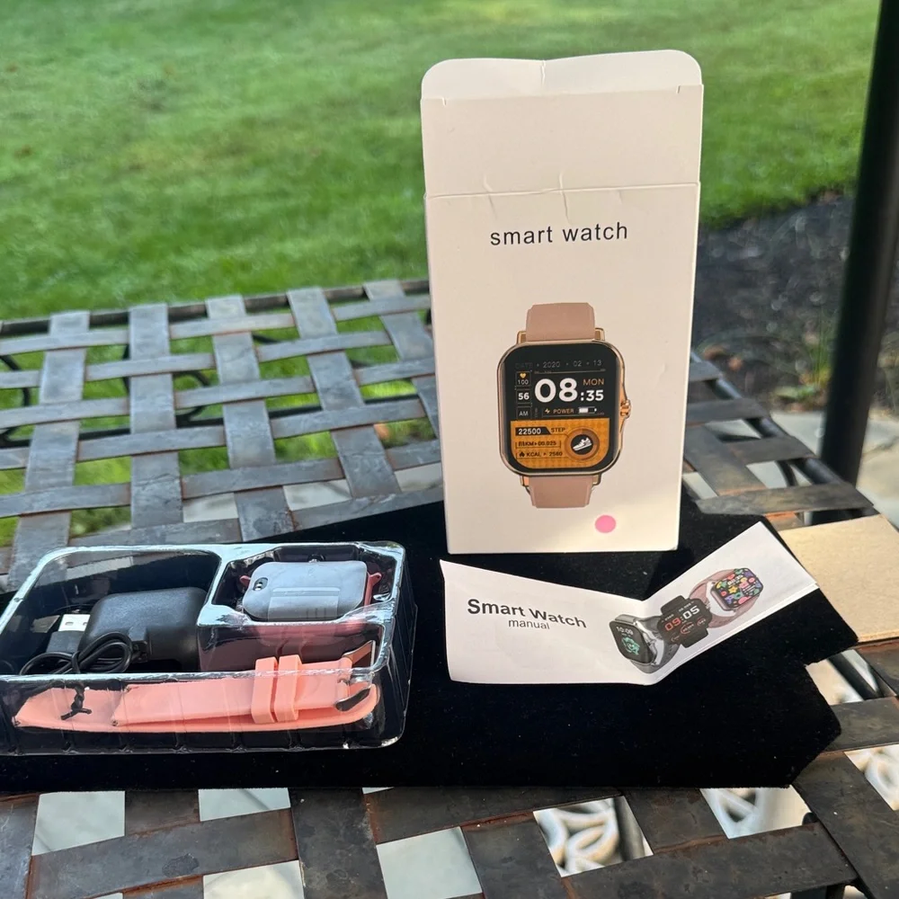 Smart Watch with Pink Band